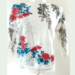 Sundance Embroidered Floral Sweatshirt